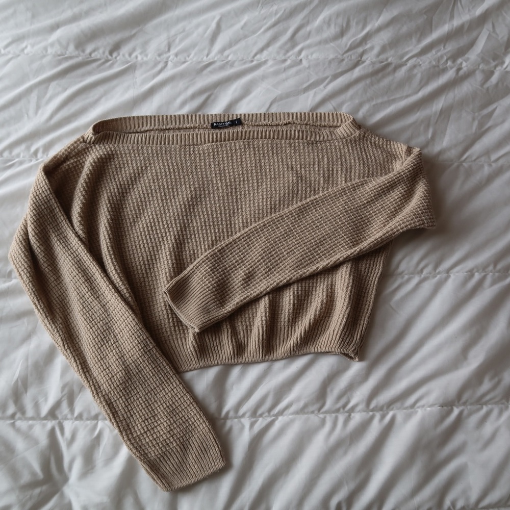 Off-Shoulder Knitted Nasty Gal Sweater